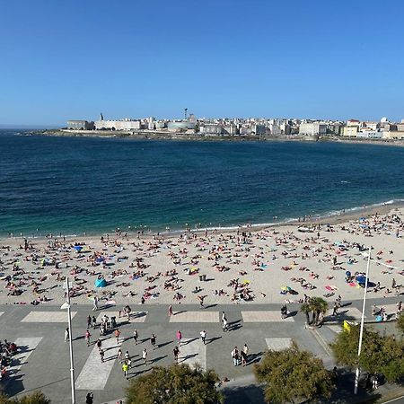 شقة Piso Con Vistas A La Playa De Riazor آكورونيا المظهر الخارجي الصورة