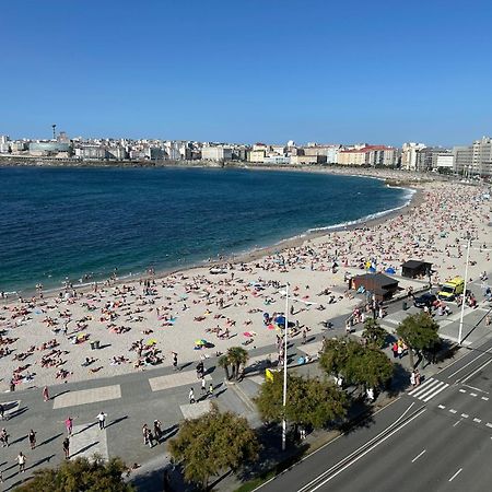 شقة Piso Con Vistas A La Playa De Riazor آكورونيا المظهر الخارجي الصورة