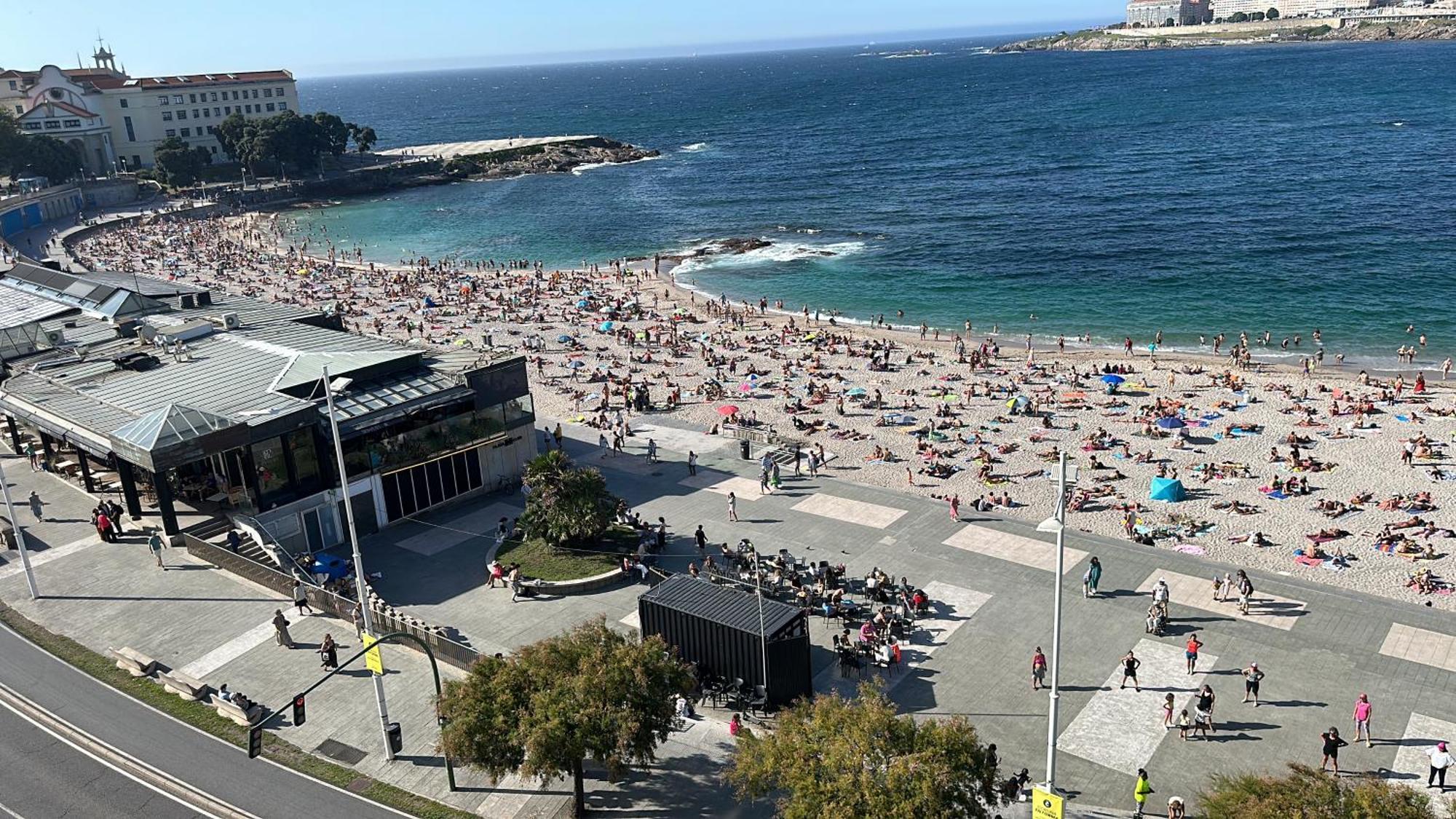 شقة Piso Con Vistas A La Playa De Riazor آكورونيا المظهر الخارجي الصورة